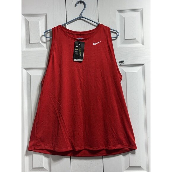 BRAND NEW - Nike Swift Women's XXL Dri-FIT Running Tank Top Red - Picture 1 of 5